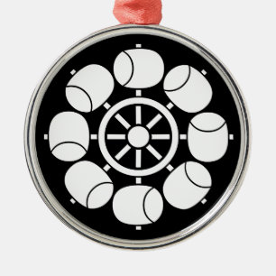 Acht Wasserrad Ornament Aus Metall