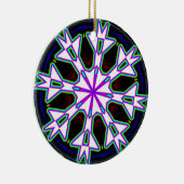 Acht Way Mandala Kaleidoscope Keramik Ornament (Rechts)