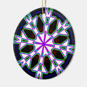 Acht Way Mandala Kaleidoscope Keramik Ornament (Links)
