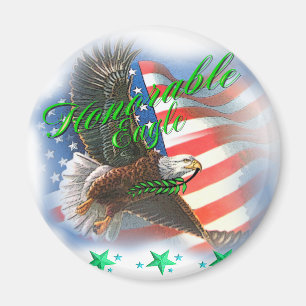 Achtbarer Frieden Eagle Magnet