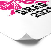 Achte 8. Grad Grad 2025 Coquette Mittelschule Poster (Ecke)