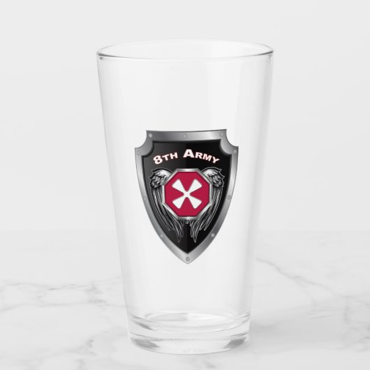 Achte Armee Veteran Custom Shield Glas (Vorderseite)