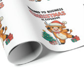 Achte auf deine Geschäfte Weihnachten ist teuer Ku Geschenkpapier (Rolleneckpunkt)