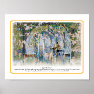 Achte Breite 8,5 x 11 Poster