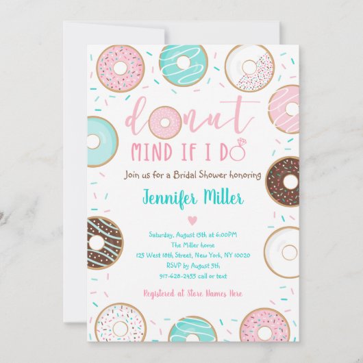 Achte darauf, wenn ich Brautparty nicht tue Einladung (Vorderseite)