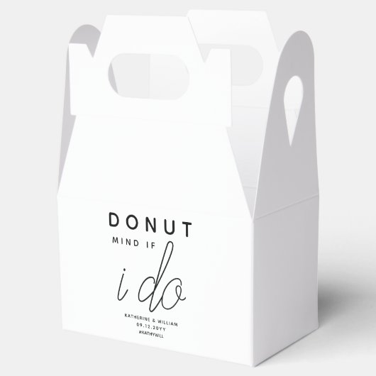 Achte darauf, wenn ich eine moderne Hochzeit mache Geschenkschachtel (Geöffnet)