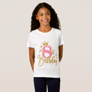 Achte Geburtstag 8. Geburtstag T - Shirt