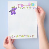 Achte Geburtstagspartei Princess Bären-Buch Papier (Hand)