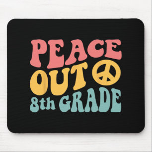 Achte Grade Funny Retro 70's letzter Tag des 8. Gr Mousepad