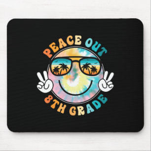 Achte Grade Peace Out School 2024 Letzter Schultag Mousepad