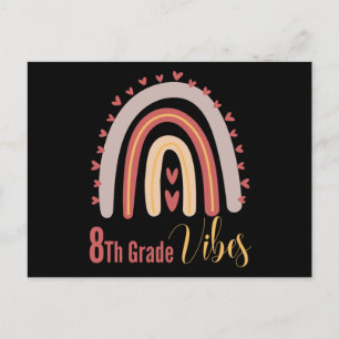 Achte Grade Vibes - Achte Klasse Squad Postkarte