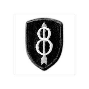 Achte Infanteriedivision 8. ID veterans vets Patch Gummistempel