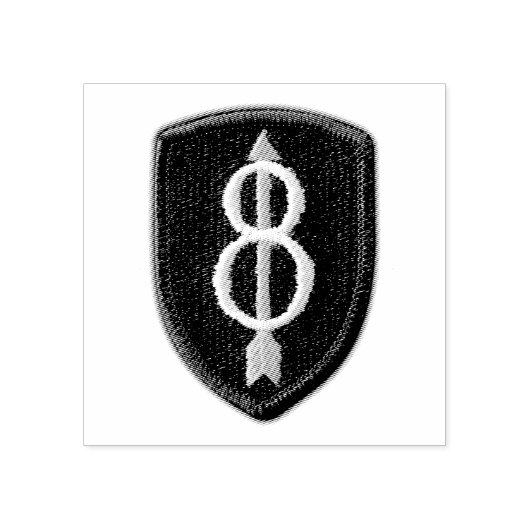 Achte Infanteriedivision 8. ID veterans vets Patch Gummistempel (Prägung)