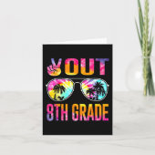 Achte Klasse Gefärbte Krawatte Abschluss am letzte Karte (Vorderseite)