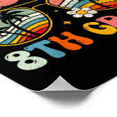 Achte Klasse Groovy Abschluss am letzten Schultag Poster (Ecke)