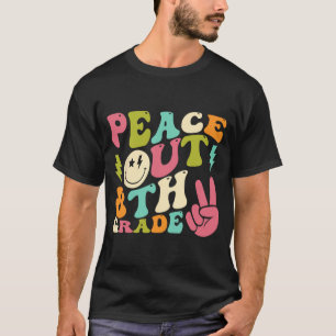 Achte Klasse Groovy Abschluss am letzten Schultag T-Shirt