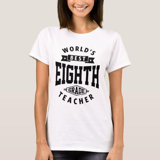 Achte Klasse Lehrer T-Shirt (Vorderseite)