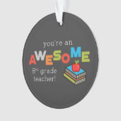 Achte Klasse Lehrer Wertschätzung, Phantastisch Ornament (Vorderseite)