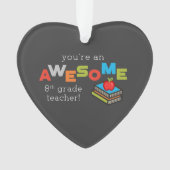 Achte Klasse Lehrer Wertschätzung, Phantastisch Ornament (Vorderseite)