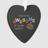 Achte Klasse Lehrer Wertschätzung, Phantastisch Ornament (Vorderseite)