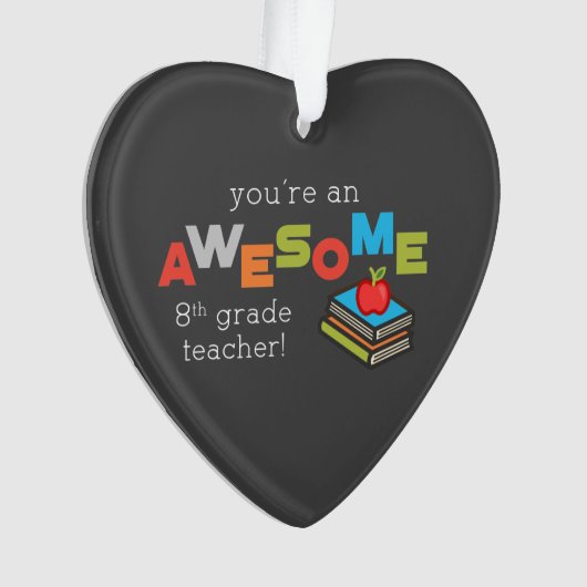 Achte Klasse Lehrer Wertschätzung, Phantastisch Ornament (Vorderseite)