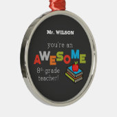 Achte Klasse Lehrer Wertschätzung, Phantastisch Ornament Aus Metall (Rechts)