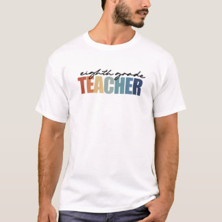 Achte Klasse Lehrer zurück zur Schule für Männer u T-Shirt
