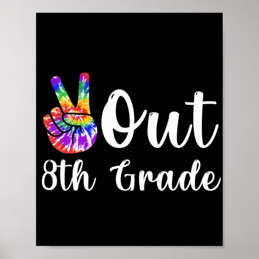 Achte Klasse letzter Tag Abschluss der Schule Poster (Vorne)
