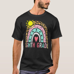 Achte Klasse Regenbogen Schüler Lehrer Team 8th Gr T-Shirt