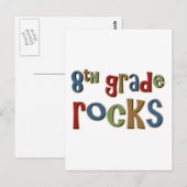 Achte Klasse Rocks Postkarte (Vorne/Hinten)