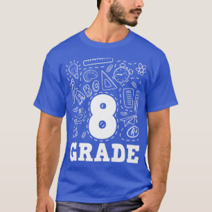 Achte Klasse Typografie Team zurück nach Sch T-Shirt