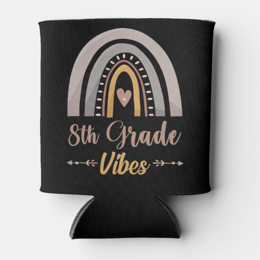 Achte Klasse Vibe Achte Klasse Zurück zur Schule Dosenkühler (Vorderseite)