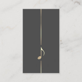 Achte Minimalistische Musikkarte Visitenkarte