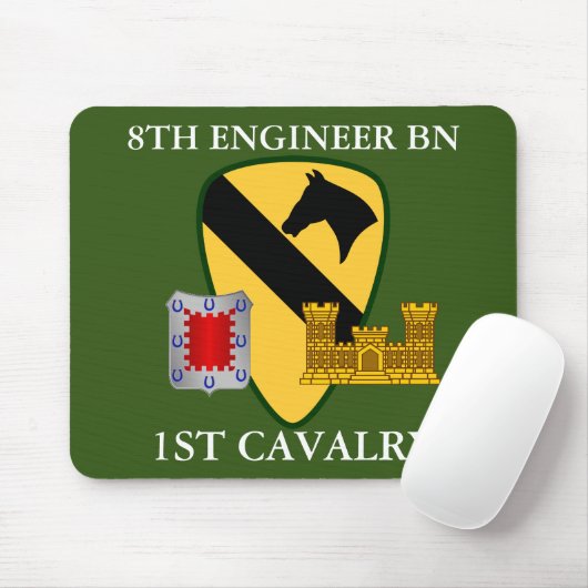 ACHTE MOTORBATTALION 1. CAVALRY MOUSEPAD (Mit Mouse)