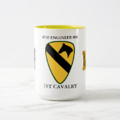 ACHTE MOTORBATTALION 1. CAVALRY ZWEIFARBIGE TASSE (Mittel)