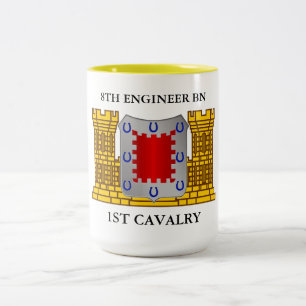 ACHTE MOTORBATTALION 1. CAVALRY  ZWEIFARBIGE TASSE