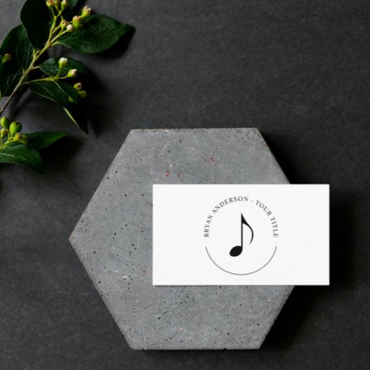 Achte Musik-Logo-Visitenkarte Visitenkarte