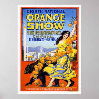 Achte Nationale Orange-Show 1918 Poster