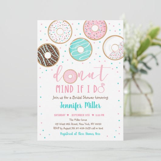 Achte nicht, wenn ich kein Brautparty mache Einladung (Stehend Vorderseite)