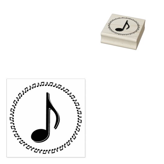 Achte Note Music Design Gummistempel (Stempel)