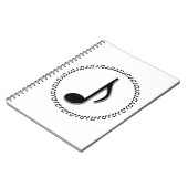Achte Note Music Design Notizblock (Linke Seite)