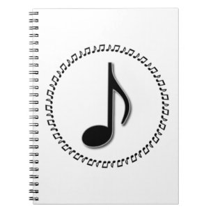 Achte Note Music Design Notizblock