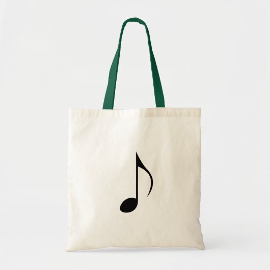 Achte Note oder Quaver - musikalische Musiknote Tragetasche (Vorne)