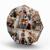 achteckiger Fotoblock - 9 Fotos text-personalisier (Rechts)