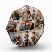 achteckiger Fotoblock - 9 Fotos text-personalisier (Links)