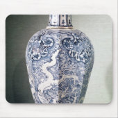 Achteckiger "Mei- P'ing" Vase mit Weiß Mousepad (Vorne)