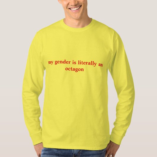 achteckiges Geschlecht T-Shirt (Vorderseite)