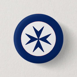 Achteckkreuz BLAU CORSAIR Button