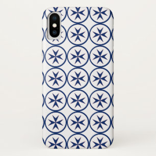 Achteckkreuz BLAU CORSAIR iPhone X Hülle
