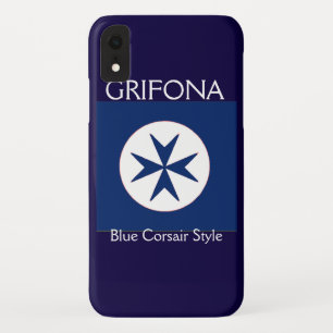 Achteckkreuz BLAU CORSAIR iPhone XR Hülle